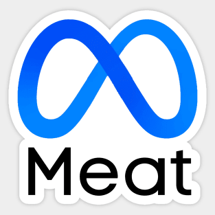 Meat Infinity symbol Sticker